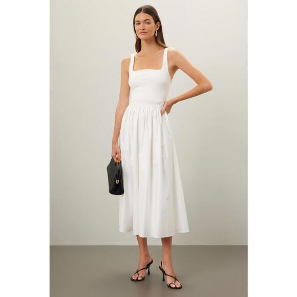 Rue Sophie Off-White Eli Dress Size M with stains - Picture 1 of 13